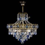 Люстра Грация №5 с подвесом под бронзу Синяя в Ижевске