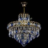 Люстра Грация №5 с подвесом под бронзу Синяя в Ижевске