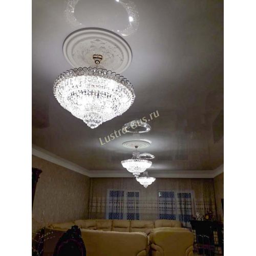 Люстра Хрустальный Каскад №1 с подвесом в Ижевске Гусь Хрустальный