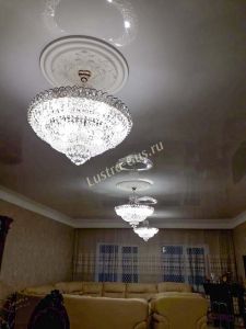 Люстра Хрустальный Каскад №1 с подвесом в Ижевске отзыв и фото покупателя