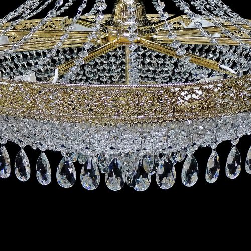 Люстра Италия Конус Журавлик с подвесом в Ижевске Гусь Хрустальный