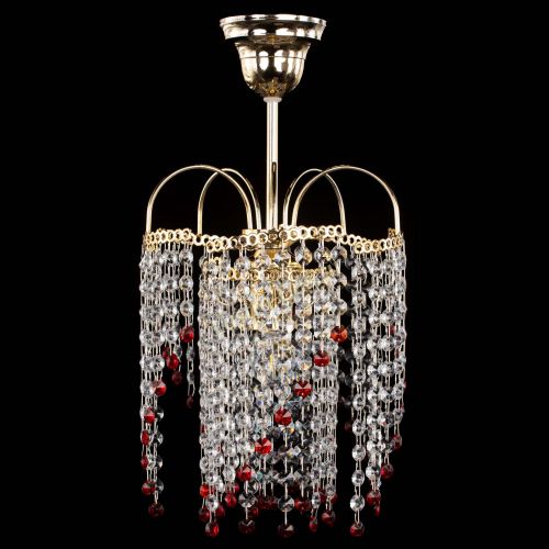 Люстра Иволга №1 Оптикон красная в Ижевске Гусь Хрустальный