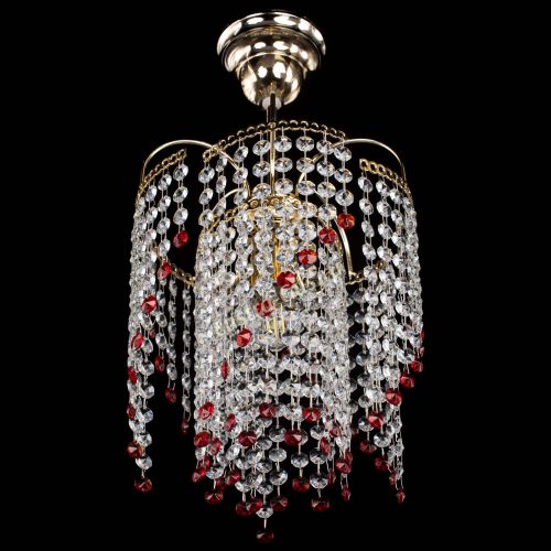 Люстра Иволга №1 Оптикон красная в Ижевске Гусь Хрустальный