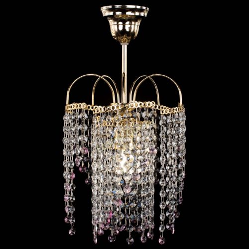 Люстра Иволга №1 Оптикон розовая в Ижевске Гусь Хрустальный