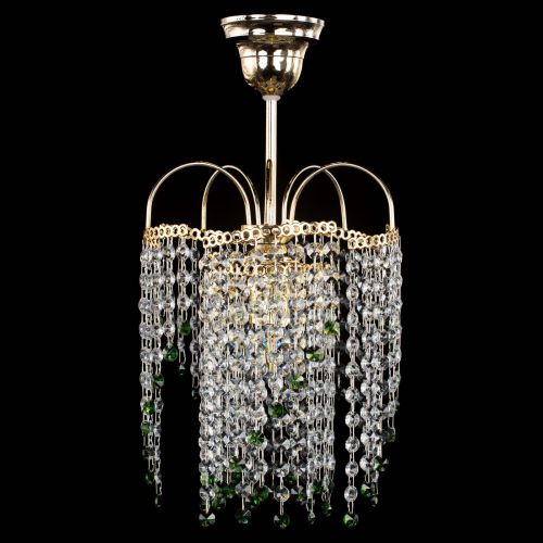 Люстра Иволга №1 Оптикон зеленая в Ижевске Гусь Хрустальный