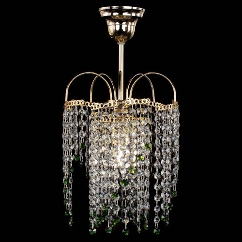 Люстра Иволга №1 Оптикон зеленая в Ижевске Гусь Хрустальный