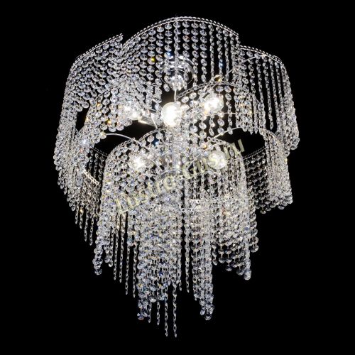 Люстра Иволга №6 ламп оптикон длинная в Ижевске Гусь Хрустальный