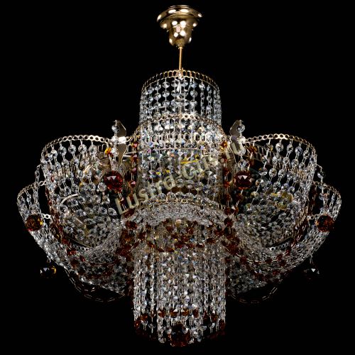 Люстра Камея №6 подвесная чайная в Ижевске Гусь Хрустальный