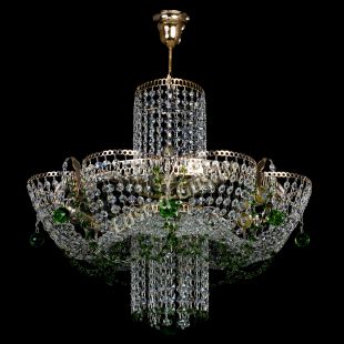  Люстра Камея №6 подвесная зеленая