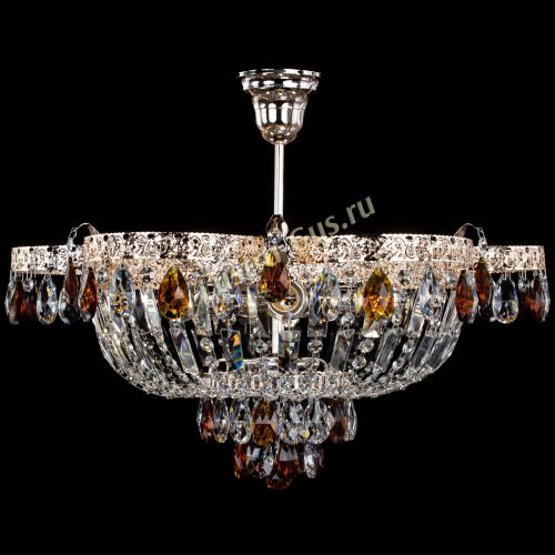 Люстра Камея Флора №5 с подвесом Чайная в Ижевске Гусь Хрустальный