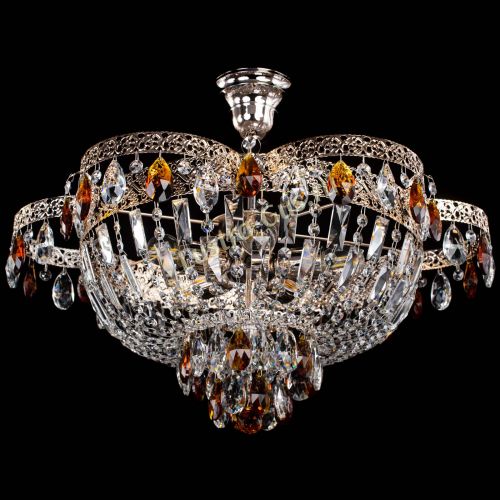 Люстра Камея Флора №5 с подвесом Чайная в Ижевске Гусь Хрустальный