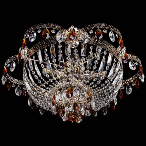 Люстра Камея Флора №5 с подвесом Чайная в Ижевске Гусь Хрустальный