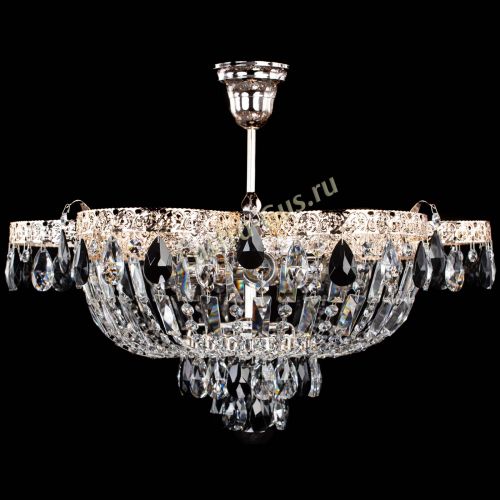 Люстра Камея Флора №5 с подвесом Черная в Ижевске Гусь Хрустальный