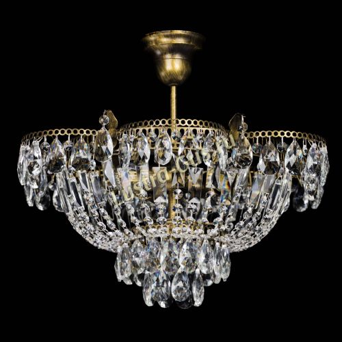 Люстра Камея с подвесом под бронзу в Ижевске Гусь Хрустальный