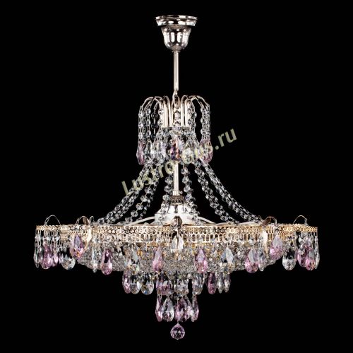 Люстра Камея журавлики №6 розовая в Ижевске Гусь Хрустальный