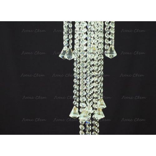 Люстра Капель 5 ламп конус 40 см длинная  в Ижевске Гусь Хрустальный
