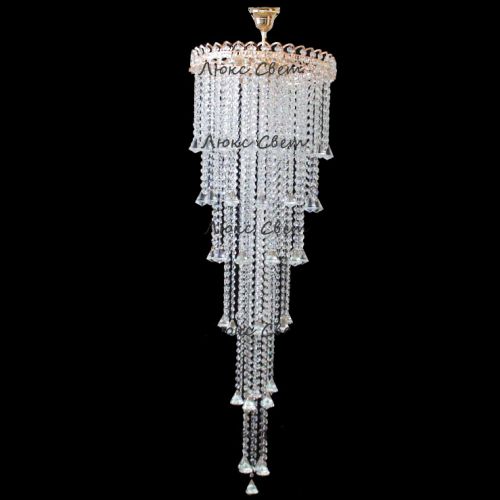 Люстра Капель 5 ламп конус 40 см длинная в Ижевске Люстра Капель 5 ламп конус 40 см длинная в Ижевске