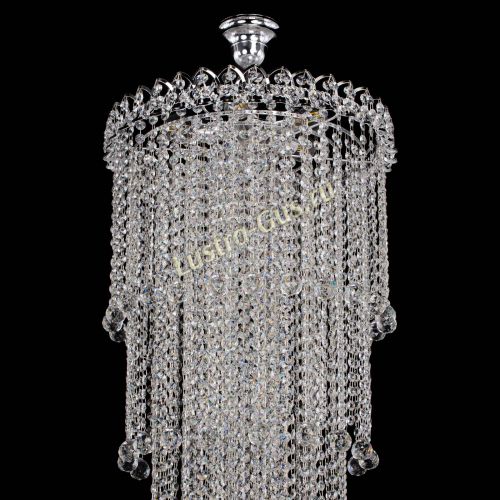 Люстра Капель 5 ламп шар 30 см длинная   в Ижевске Гусь Хрустальный