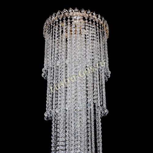 Люстра Капель 5 ламп шар 30 см длинная   в Ижевске Гусь Хрустальный