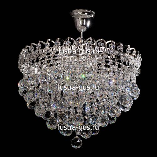 Люстра Капель-лепесток Шар 40 мм с подвесом в Ижевске Гусь Хрустальный