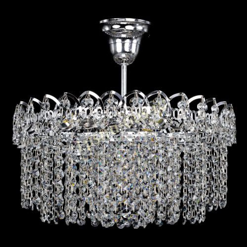 Люстра Капель-лепесток обтикон с подвесом в Ижевске Гусь Хрустальный