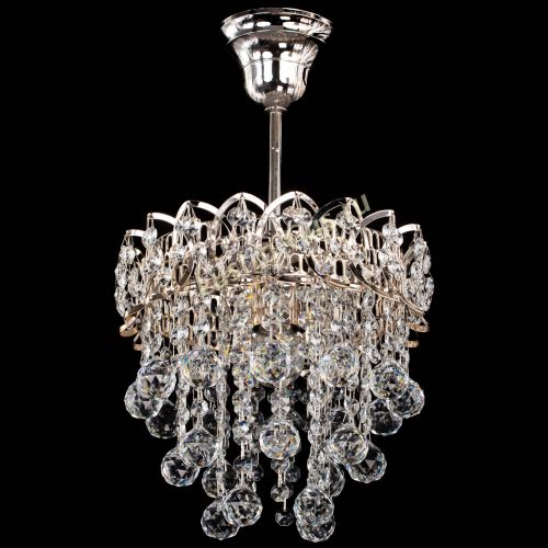 Люстра Капель оптикон шар №1 с подвесом в Ижевске Гусь Хрустальный