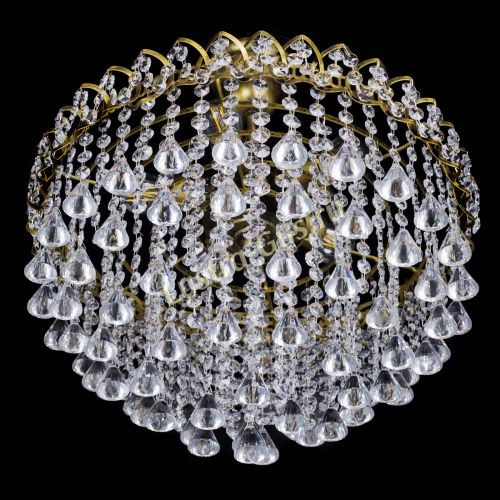 Люстра Капель Пирамида 30 с подвесом под бронзу в Ижевске Гусь Хрустальный