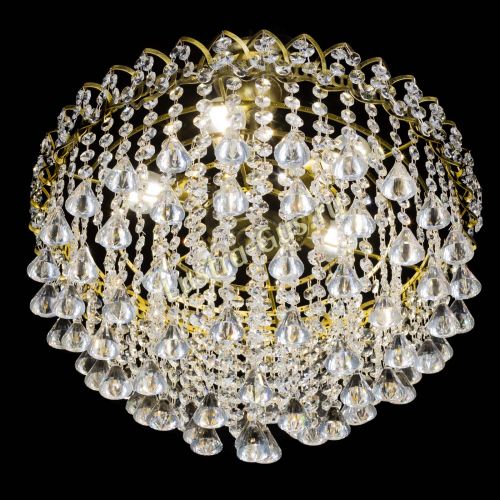 Люстра Капель Пирамида 30 с подвесом под бронзу в Ижевске Гусь Хрустальный