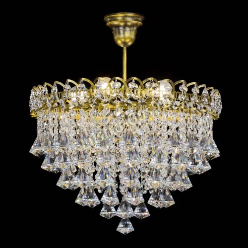 Люстра Капель Пирамида 40 с подвесом под бронзу в Ижевске Гусь Хрустальный