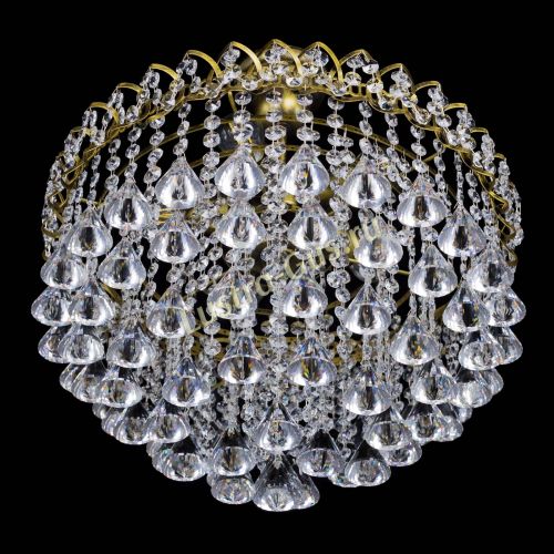 Люстра Капель Пирамида 40 с подвесом под бронзу в Ижевске Гусь Хрустальный