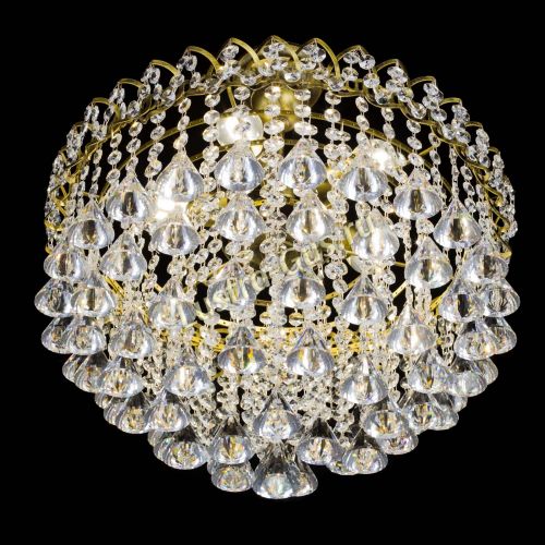 Люстра Капель Пирамида 40 с подвесом под бронзу в Ижевске Гусь Хрустальный