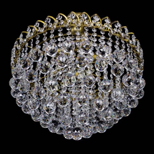 Люстра Капель Пирамида Шар 40 с подвесом под бронзу в Ижевске Гусь Хрустальный