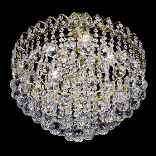 Люстра Капель Пирамида Шар 40 с подвесом под бронзу в Ижевске Гусь Хрустальный