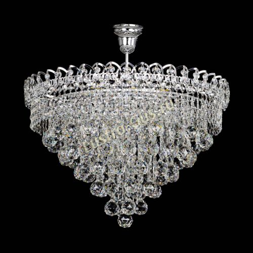 Люстра Капель Пирамида Шар 40 с подвесом в Ижевске Гусь Хрустальный