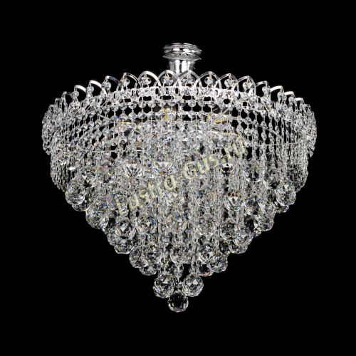 Люстра Капель Пирамида Шар 40 с подвесом в Ижевске Гусь Хрустальный