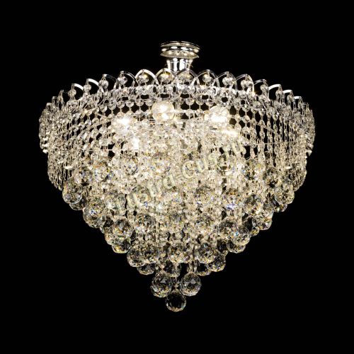 Люстра Капель Пирамида Шар 40 с подвесом в Ижевске Гусь Хрустальный