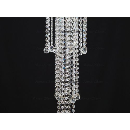 Люстра Капель 5 ламп шар 40 мм длинная в Ижевске Гусь Хрустальный