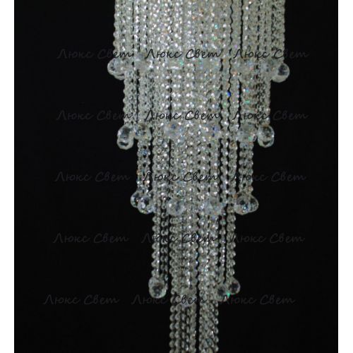 Люстра Капель 5 ламп шар 40 мм длинная в Ижевске Гусь Хрустальный