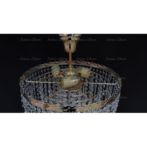 Люстра Капель Винтаж 3 лампы подвесная в Ижевске Гусь Хрустальный