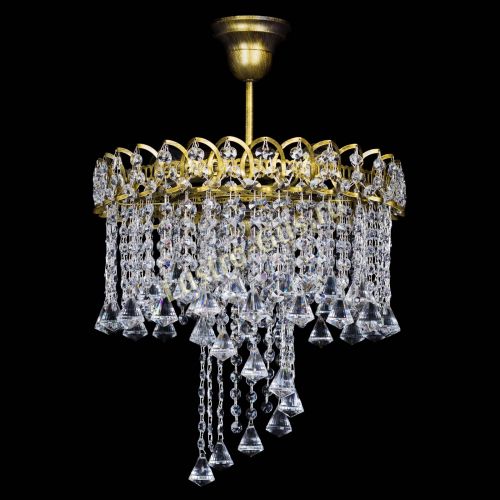 Люстра Капель Водоворот под бронзу конус 30 в Ижевске Гусь Хрустальный