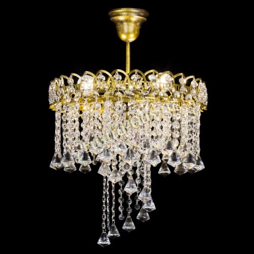 Люстра Капель Водоворот под бронзу конус 30 в Ижевске Гусь Хрустальный