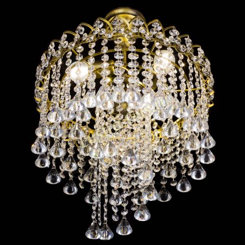 Люстра Капель Водоворот под бронзу конус 30 в Ижевске Гусь Хрустальный