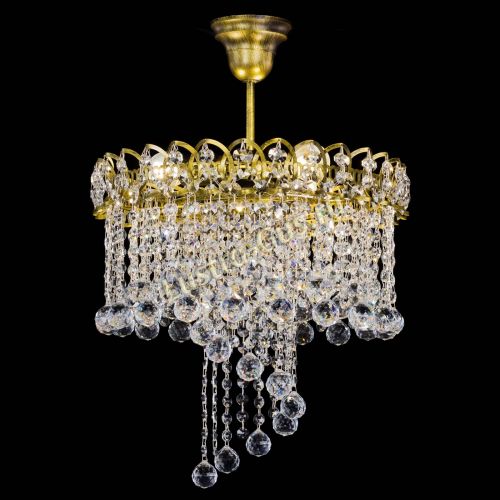 Люстра Капель Водоворот под бронзу шар 30 в Ижевске Гусь Хрустальный