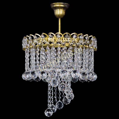 Люстра Капель Водоворот под бронзу шар 40 в Ижевске Гусь Хрустальный