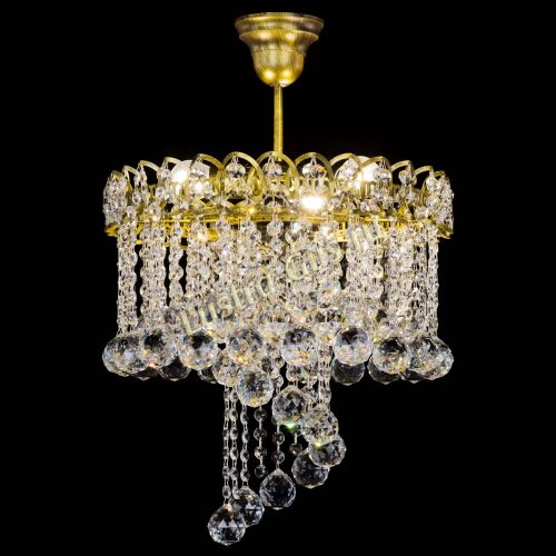 Люстра Капель Водоворот под бронзу шар 40 в Ижевске Гусь Хрустальный