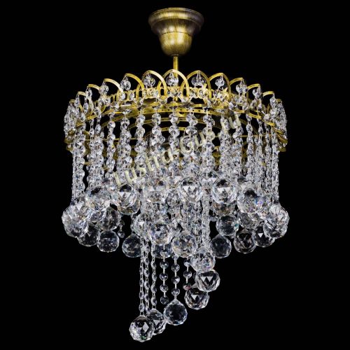 Люстра Капель Водоворот под бронзу шар 40 в Ижевске Гусь Хрустальный