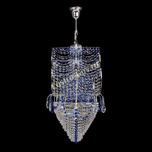 Люстра Каравелла №1 синяя в Ижевске Гусь Хрустальный
