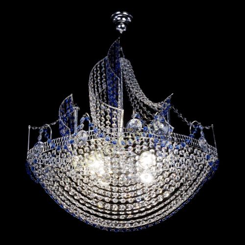 Люстра Каравелла №1 синяя в Ижевске Гусь Хрустальный