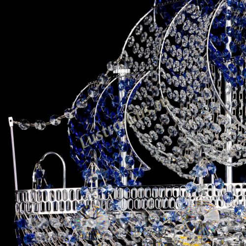 Люстра Каравелла №1 синяя в Ижевске Гусь Хрустальный