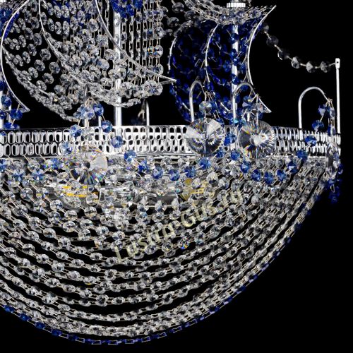 Люстра Каравелла №1 синяя в Ижевске Гусь Хрустальный